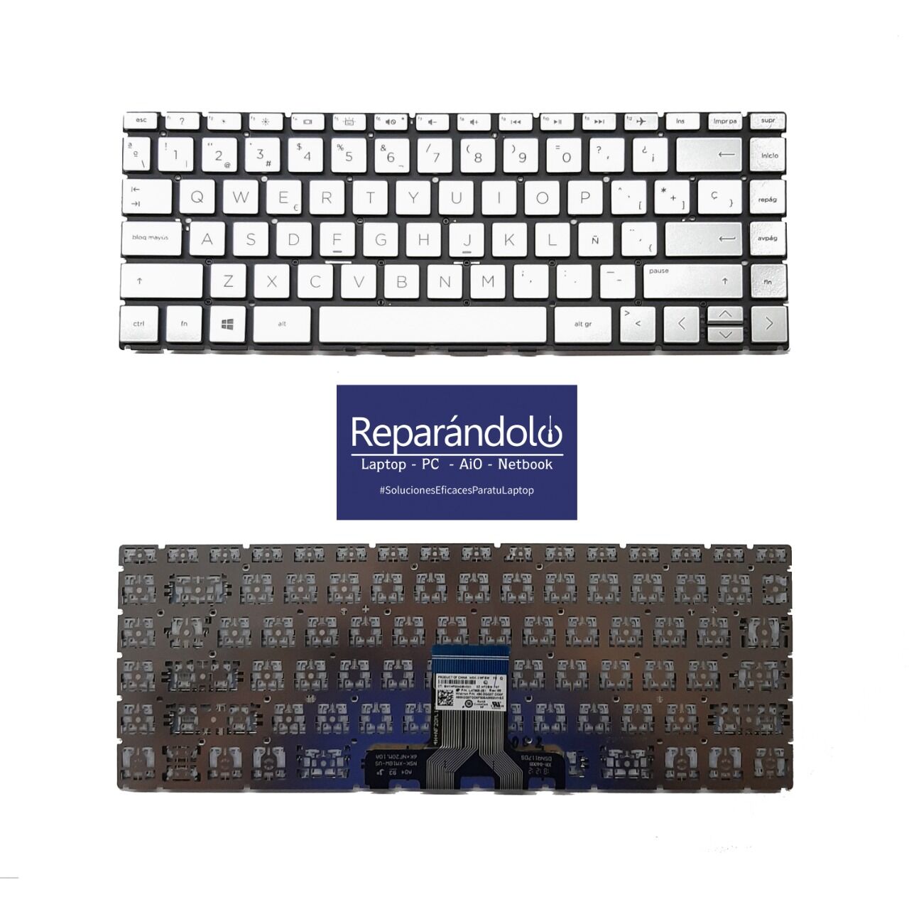 TECLADO HP 14-CK SILVER